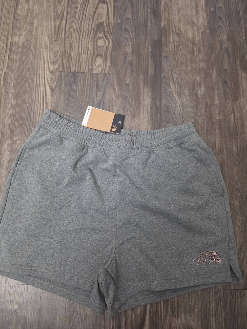 BWT The North Face Gray Logo Athletic Fleece Shorts SZ XL